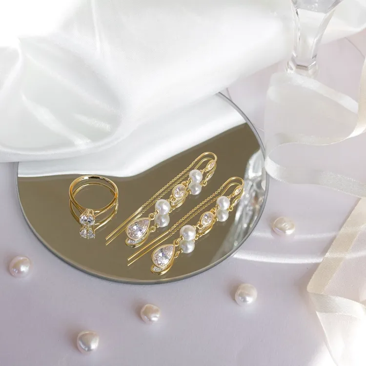 gouden ringen: solitaire ring in 9 karaat goud - Gold Collection