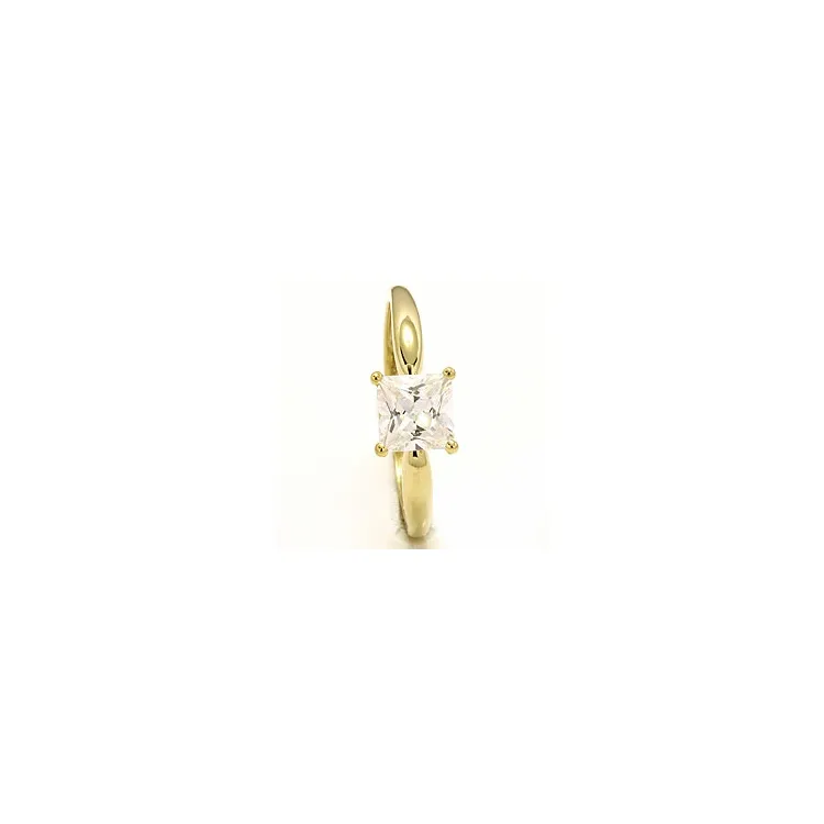 vierkant zirkoon ring in 8 karaat goud