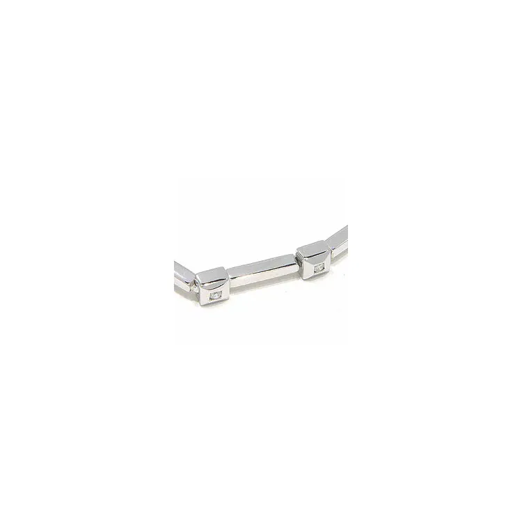 armband in 14 karaat witgoud