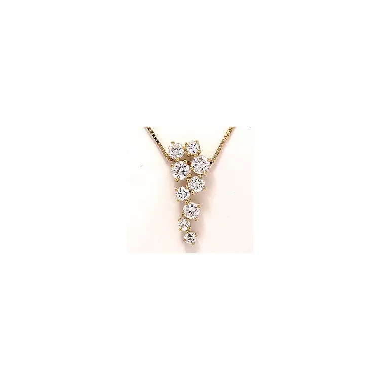 Abstract ketting in 9 karaat goud