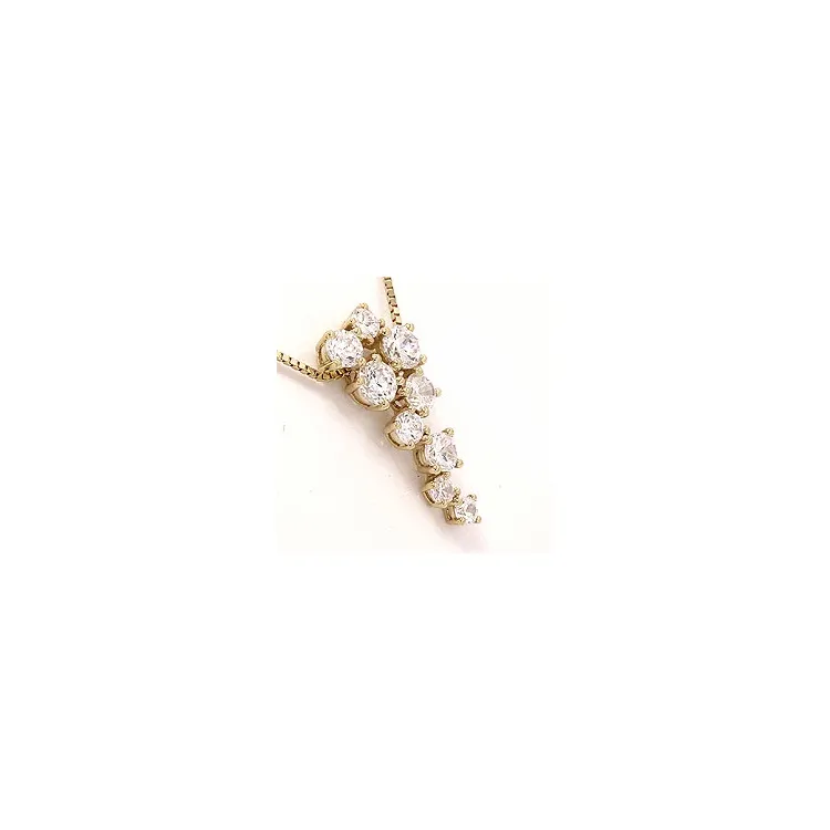 Abstract ketting in 9 karaat goud