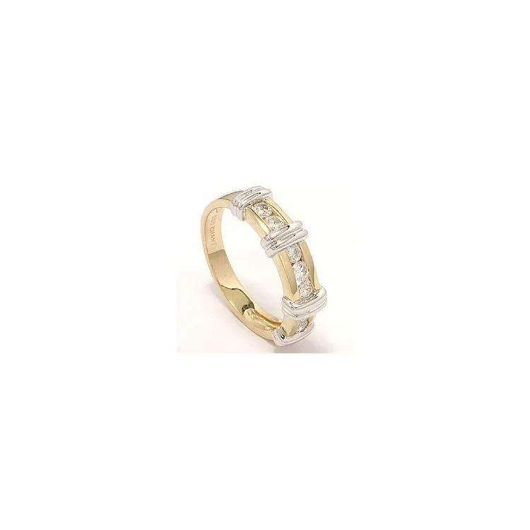 Bestelde artikel - diamant ring in 14 karaat goud-en witgoud 0,52 ct