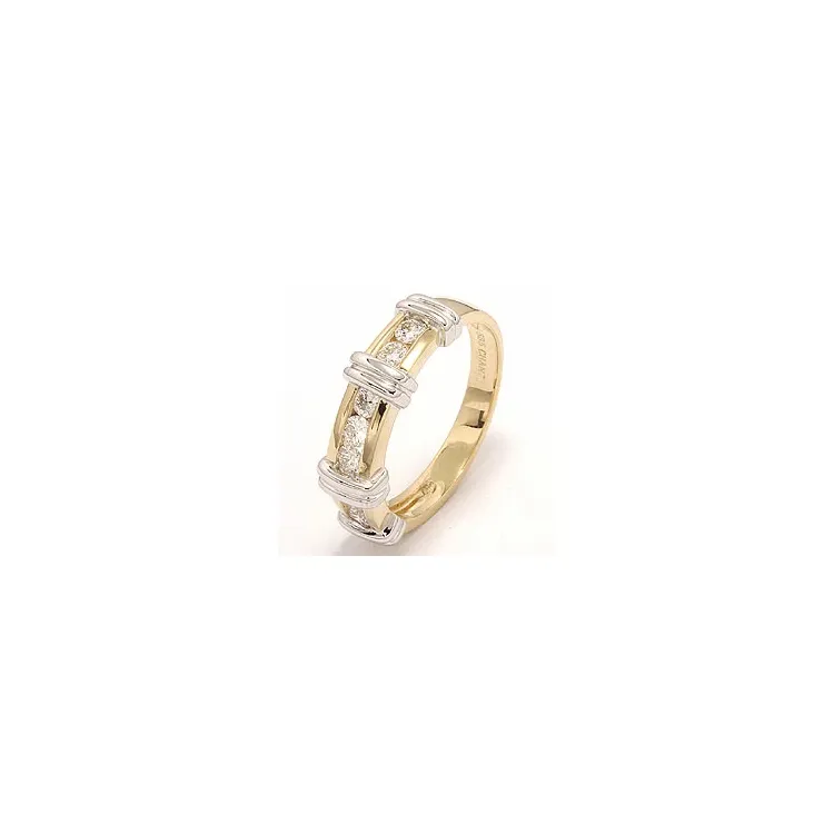 Bestelde artikel - diamant ring in 14 karaat goud-en witgoud 0,52 ct