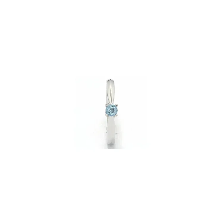 topaas ring in 14 karaat witgoud 0,25 ct