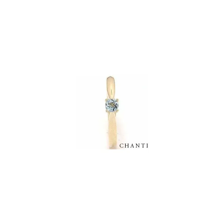 topaas ring in 14 karaat goud 0,25 ct