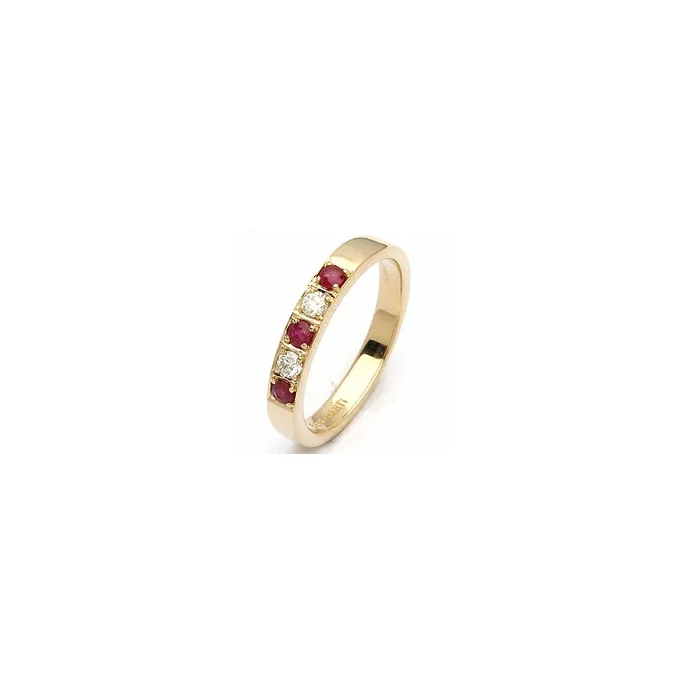 robijn mémoire ring in 14 karaat goud 0,10 ct 0,24 ct