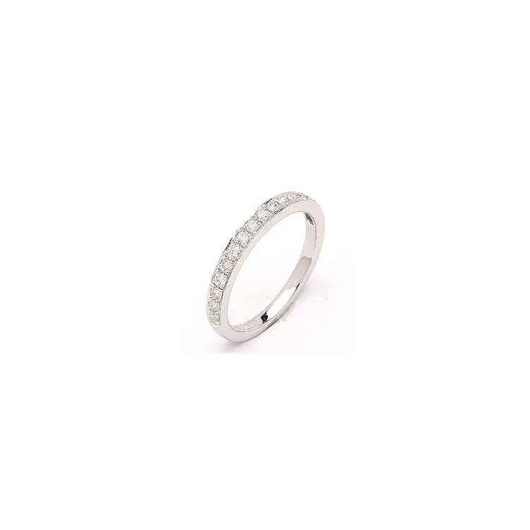 diamant ring in 14 karaat witgoud 0,26 ct