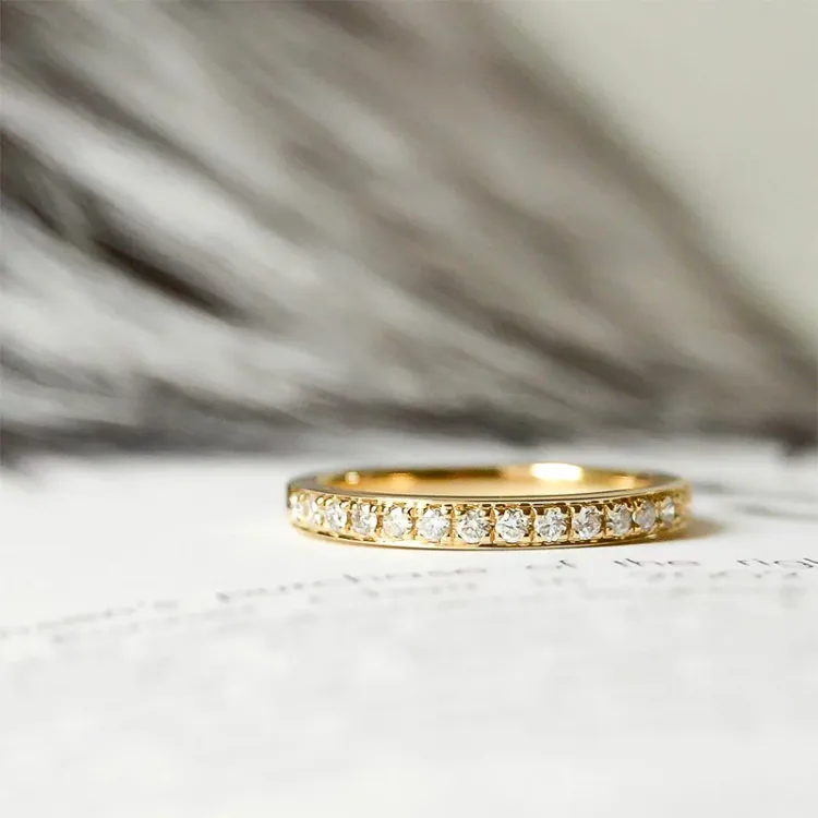 Diamant ring in 14 karaat goud 0,26 ct