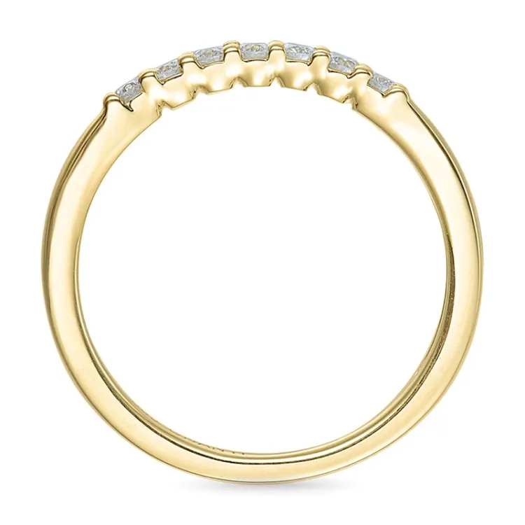 smal briljant ring in 14 karaat goud 0,207 ct