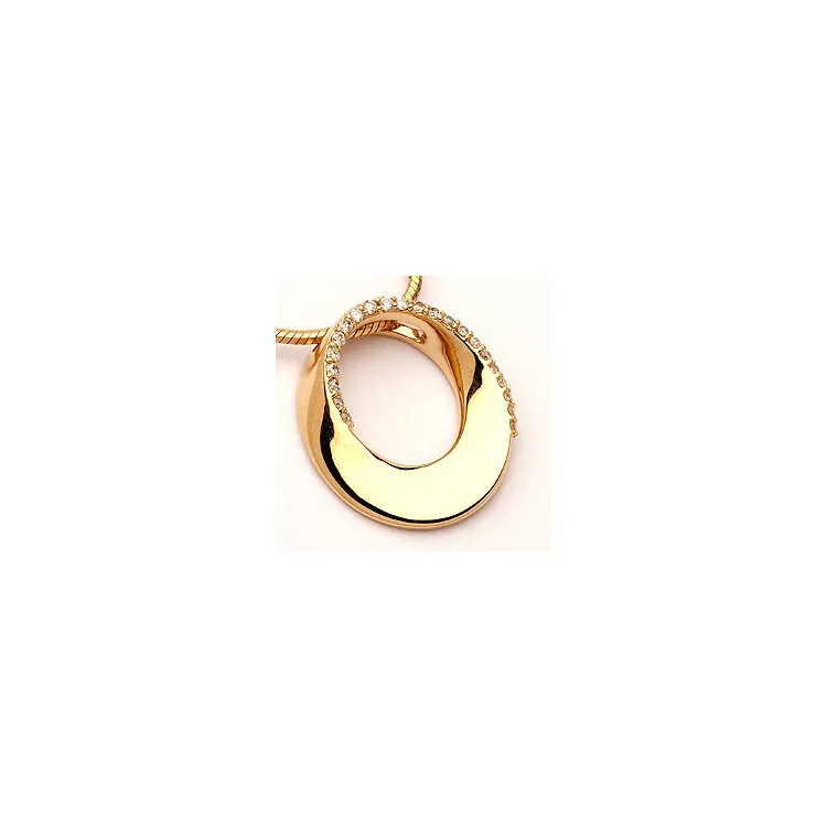 diamanten hanger in 14 caraat goud 0,15 ct