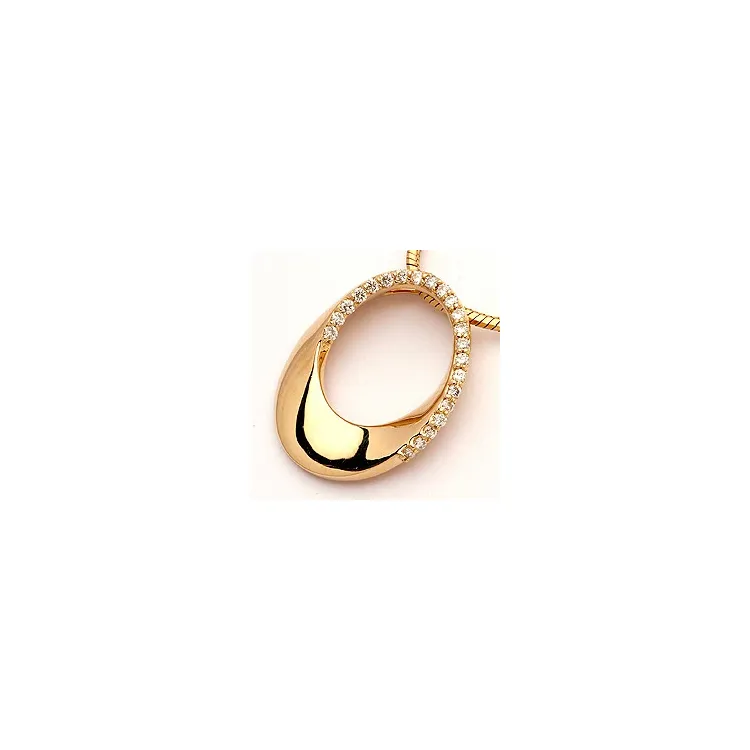 diamanten hanger in 14 caraat goud 0,15 ct