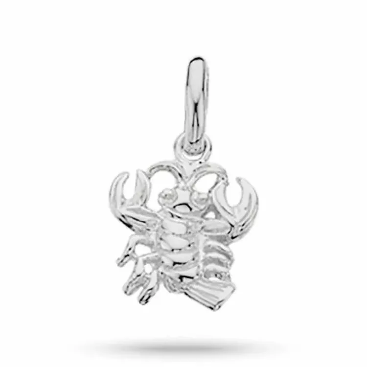 Elegant Scrouples sterrenbeeld kreeft hanger in zilver