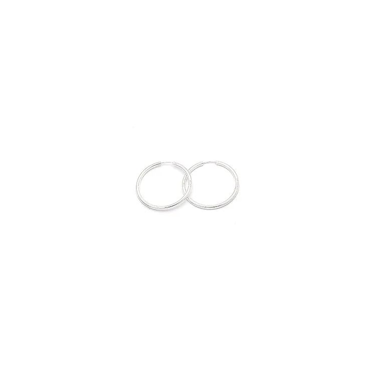 40 mm Scrouples rond creool in zilver