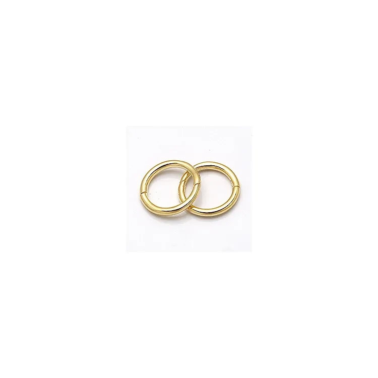 12 mm Scrouples creool in verguld sterlingzilver
