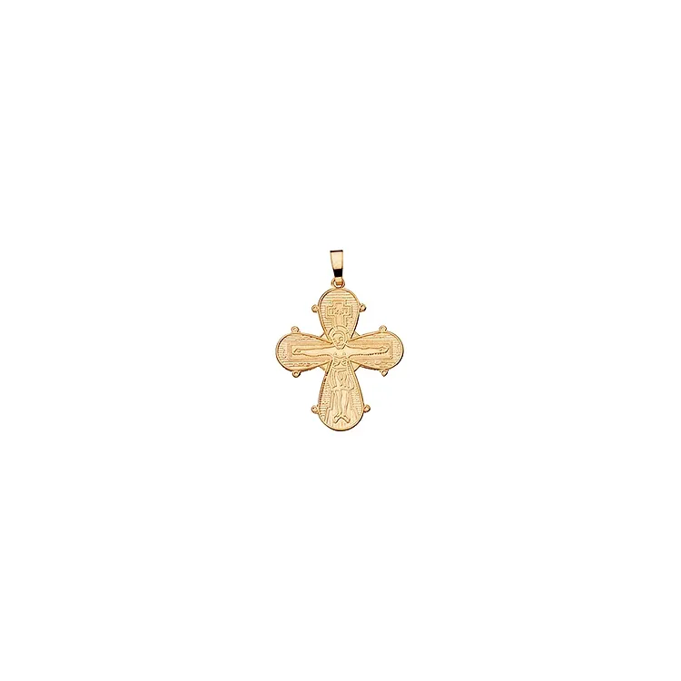 Dagmarkruis scrouples 22 x 25 mm hanger in 8 karaat goud