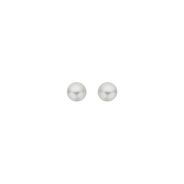 9 mm Scrouples parel oorbellen in zilver