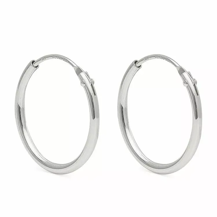 15 mm Scrouples creool in zilver