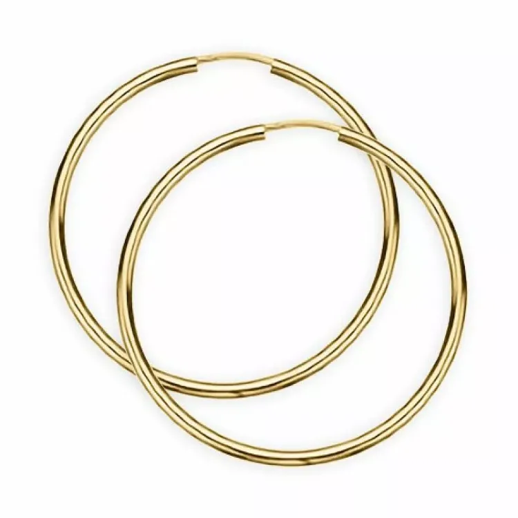 40 mm Scrouples creool in verguld sterlingzilver