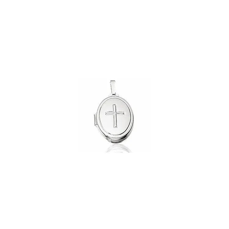 Scrouples kruis medaillon in zilver