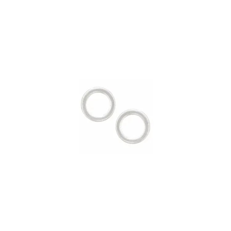 Scrouples rond oorbellen in zilver
