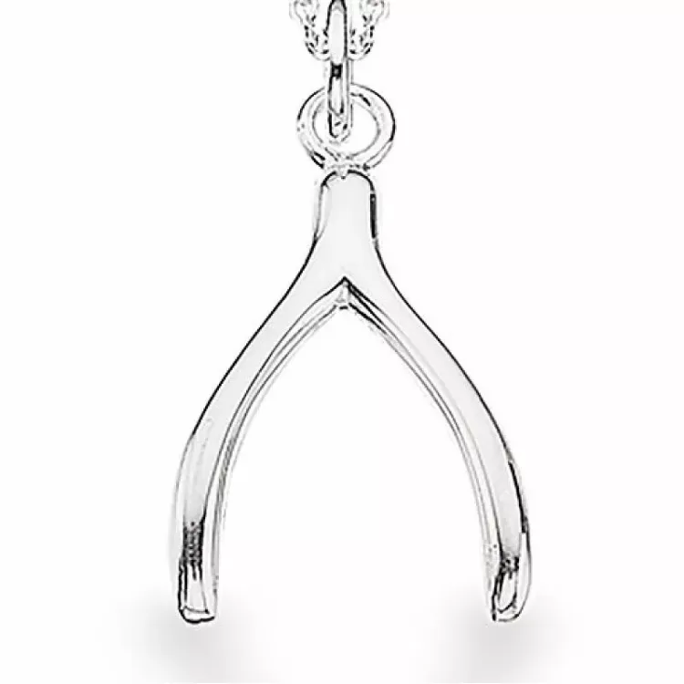 Scrouples wensbotje hanger met ketting in zilver
