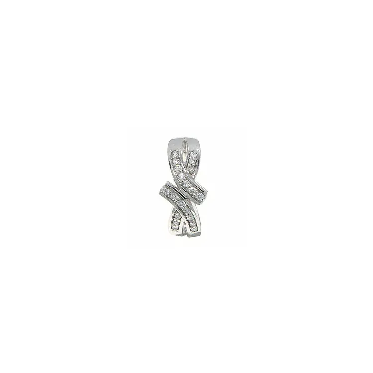 witgoud ring in 14 karaat witgoud 0,26 ct