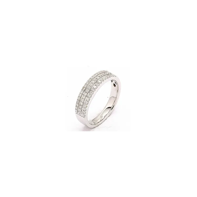 bestelde artikel -  diamant ring in 14 karaat witgoud 0,40 ct