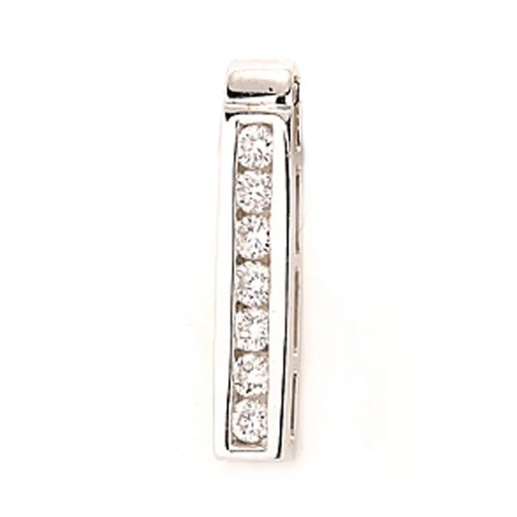 hanger in 14 caraat witgoud 0,36 ct