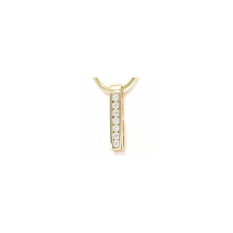 diamanten hanger in 14 caraat goud 0,36 ct