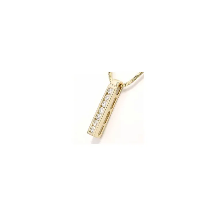 diamanten hanger in 14 caraat goud 0,36 ct