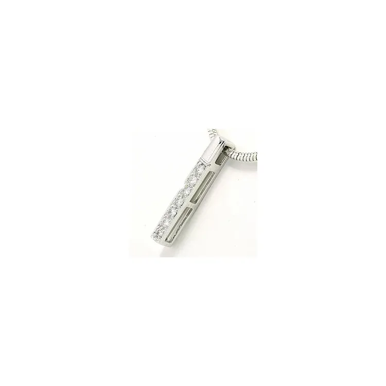 briljant hanger in 14 caraat witgoud 0,15 ct