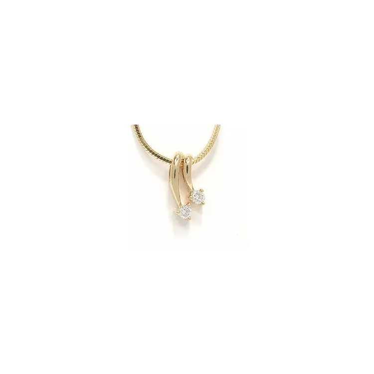 hanger in 14 caraat goud 0,15 ct