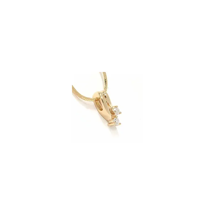 hanger in 14 caraat goud 0,15 ct