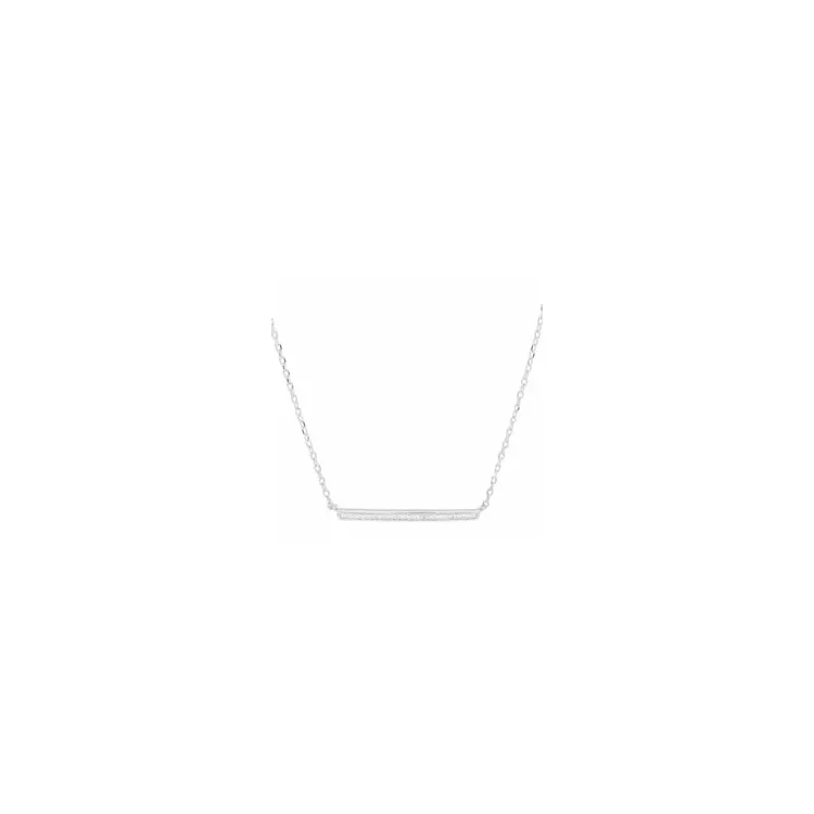 Joanli Nor Winter ketting in gerodineerd zilver witte zirkoon