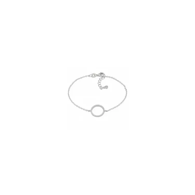 Joanli Nor Zero armband in gerodineerd zilver witte zirkoon