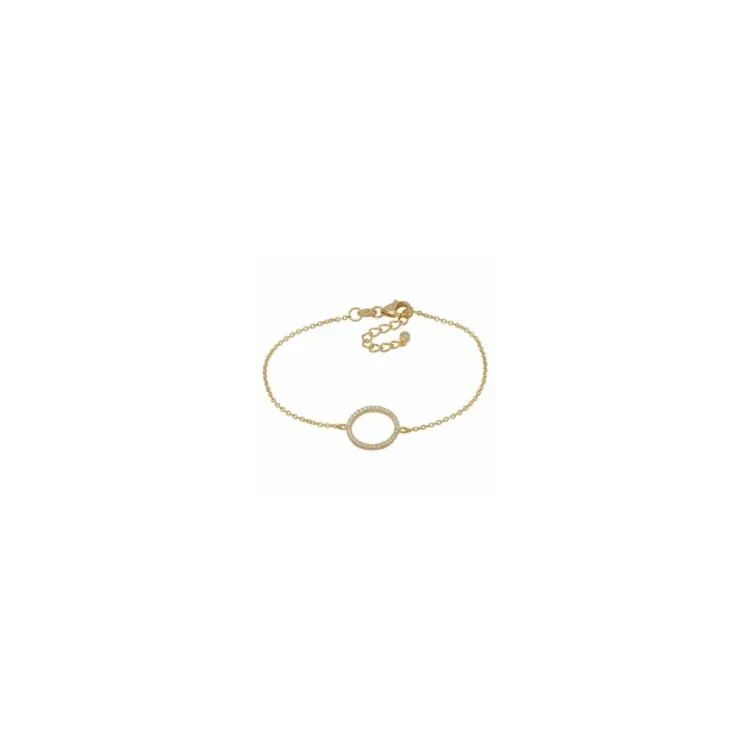 Joanli Nor Zero armband in verguld sterlingzilver witte zirkoon