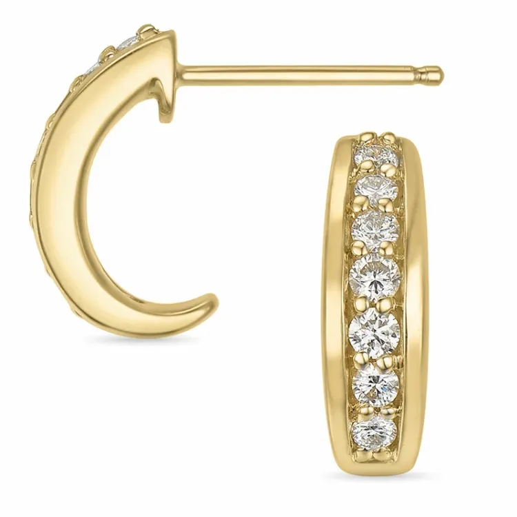 Halfcreool in 14 karaat goud met diamanten