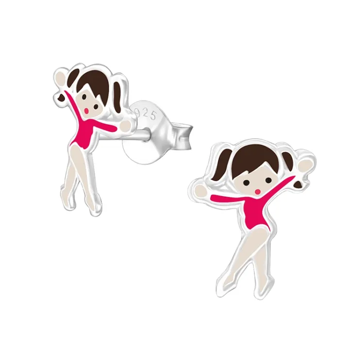 gymnast oorbellen in zilver - Little Ones