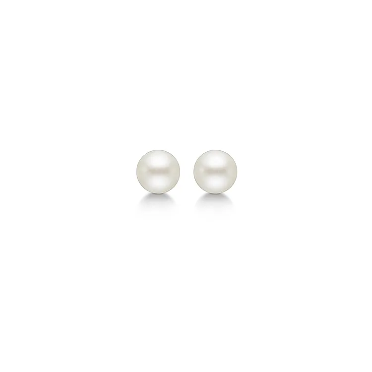 5 mm Aagaard parel oorbellen in zilver