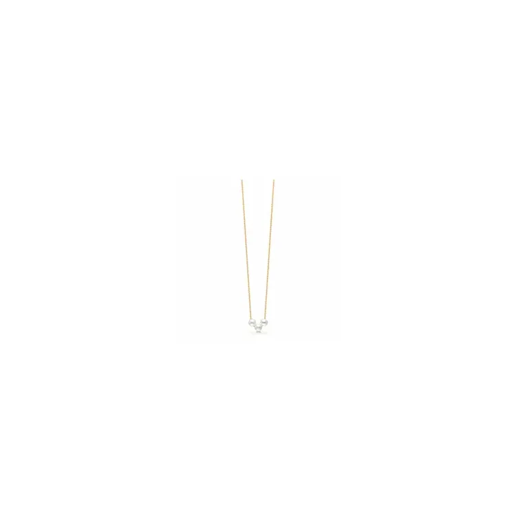 Aagaard parel ketting in verguld sterlingzilver
