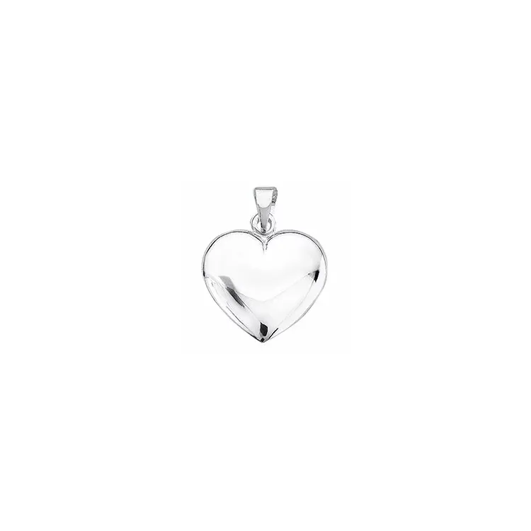 19 x 20 mm Aagaard hart hanger in zilver