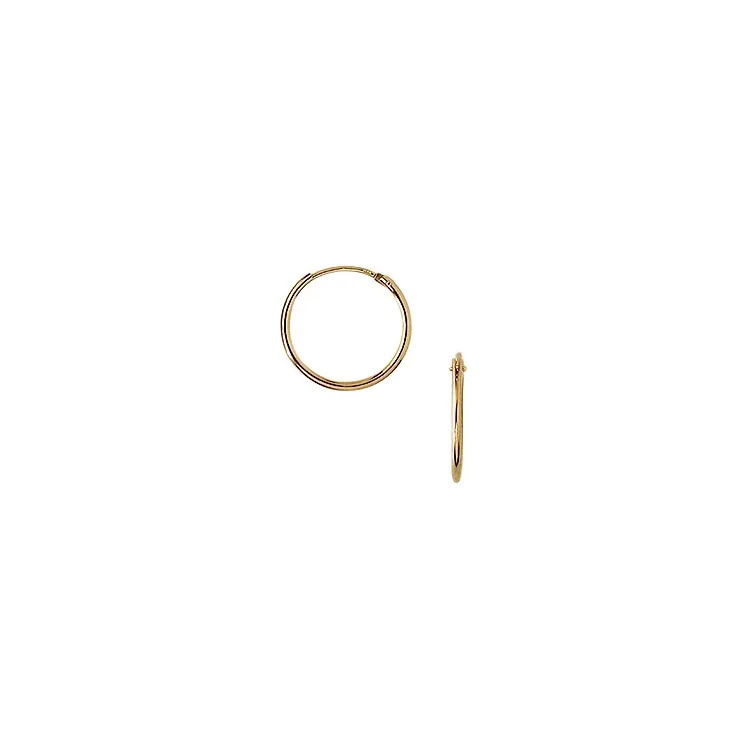 16 mm Aagaard creool in 8 karaat goud