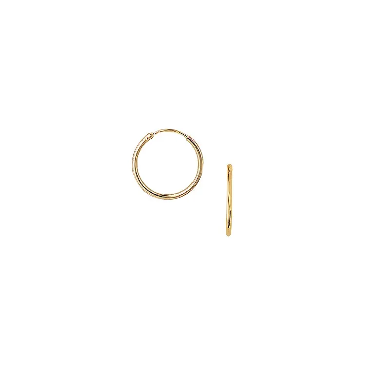 18 mm Aagaard creool in 8 karaat goud
