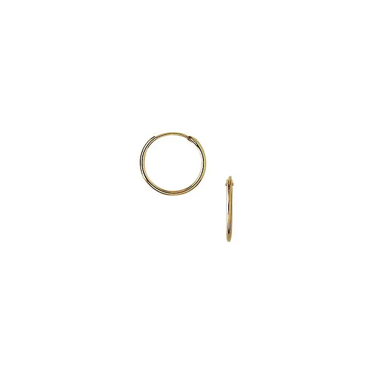 16 mm Aagaard creool in 14 karaat goud