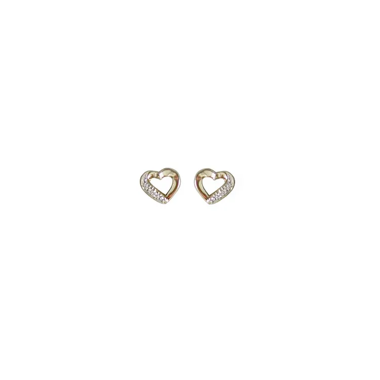 Aagaard diamant oorbellen in 14 karaat goud met diamant