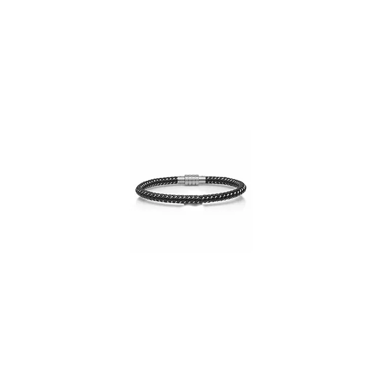 Aagaard armband in leren met staal