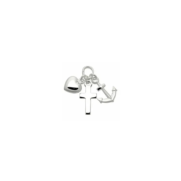 Støvring Design geloof-hoop-liefde hanger in zilver