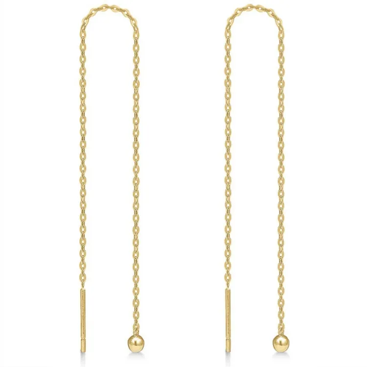 lange Støvring Design ketting oorbellen in 8 karaat goud