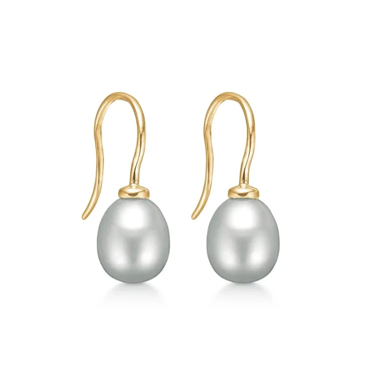 Støvring Design parel oorhanger in verguld sterlingzilver