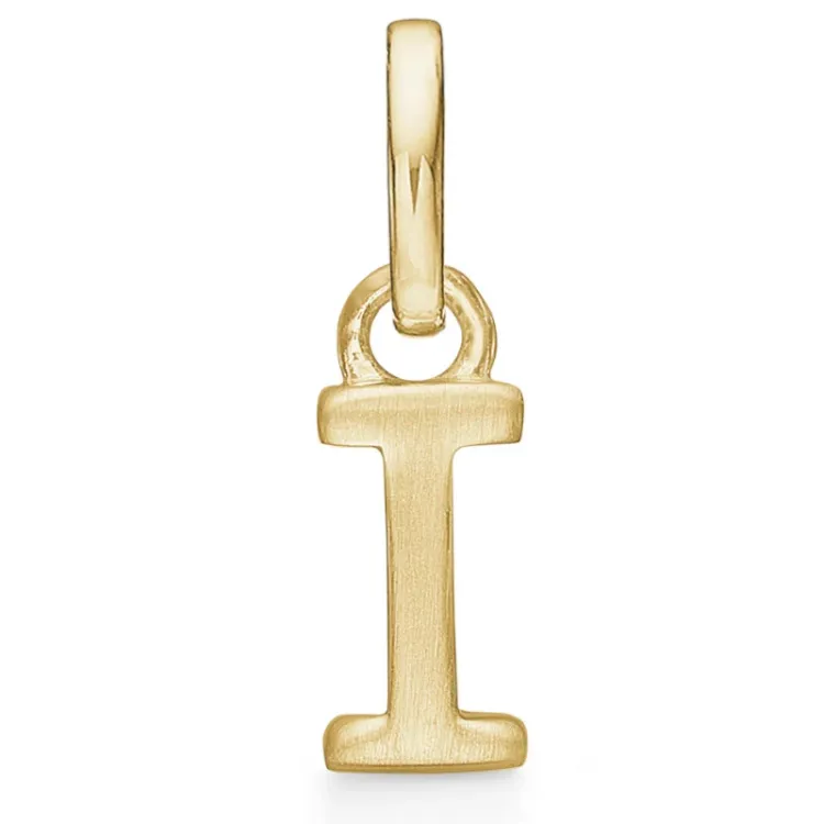Støvring Design letter i hanger in verguld sterlingzilver